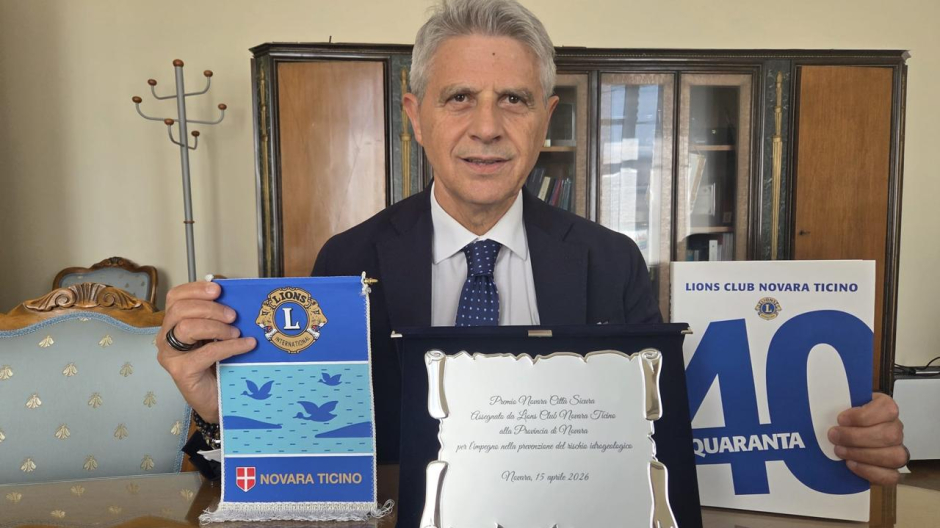 Dissesto idrogeologico: la Provincia riceve donazione dal Lions Club Novara Ticino